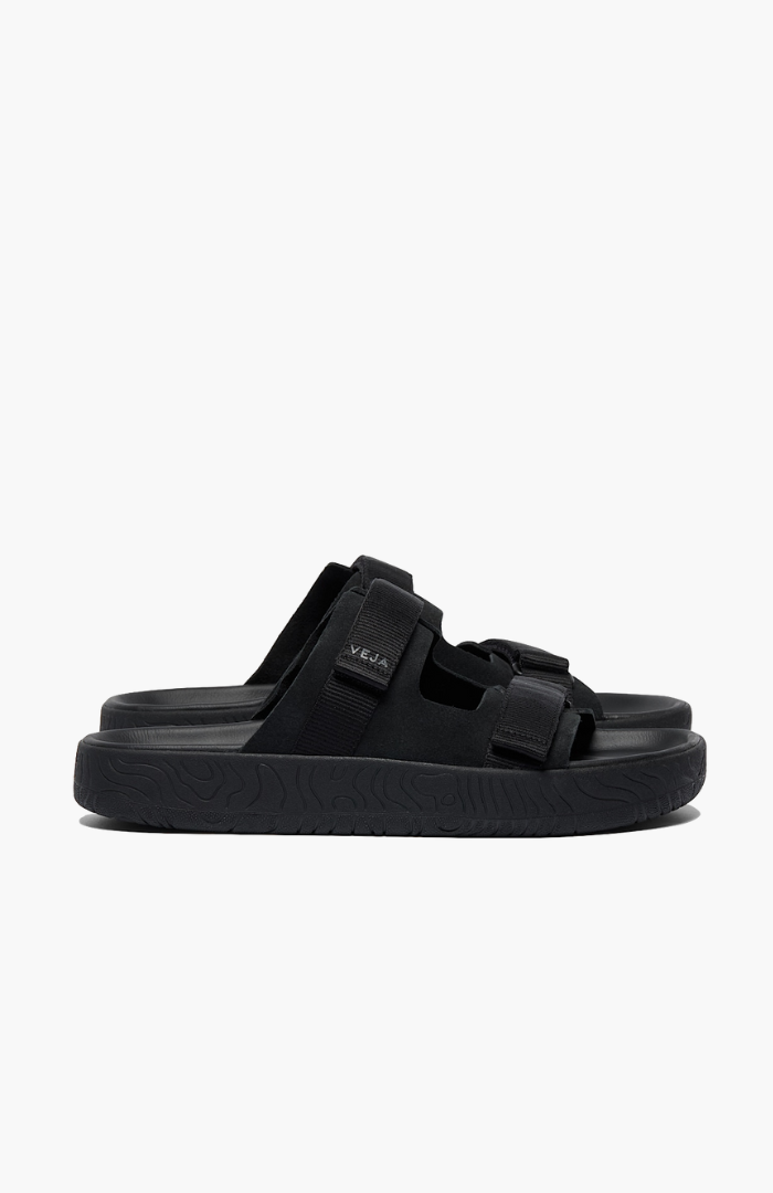 Veja Full Black Suede Arpoador Sandal