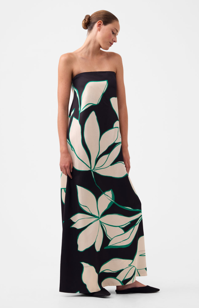 Morrison Print Willow Strapless Dress