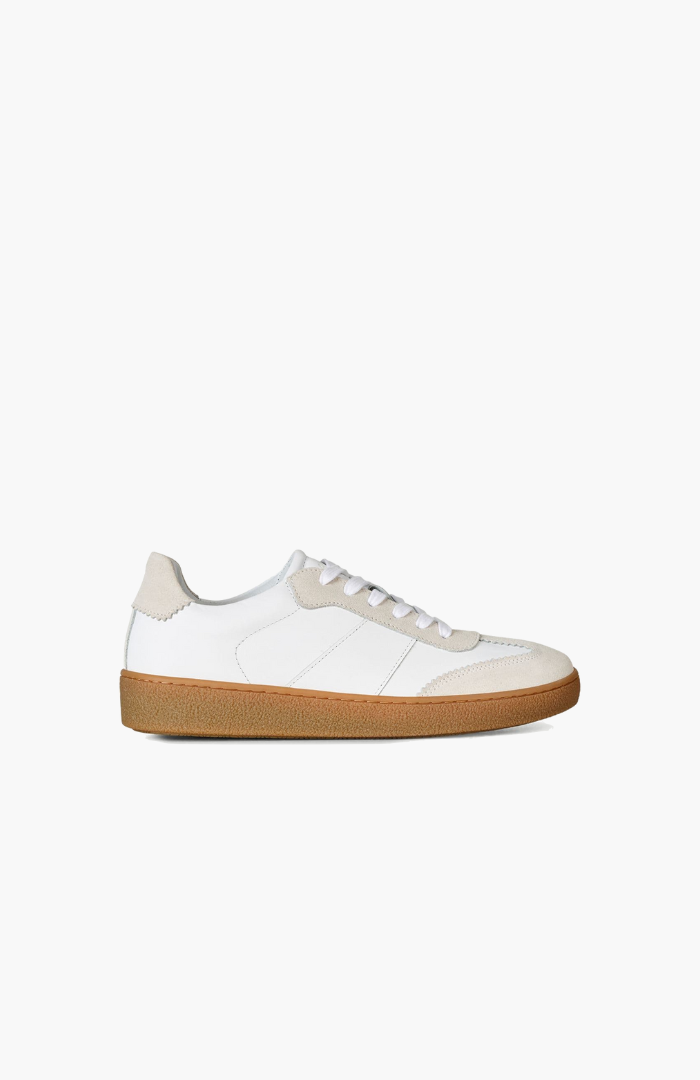 Samsøe Samsøe White Beige Sanoa Sneaker