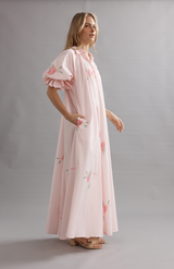 Caitlin Crisp Blooming Bud Horizon Shirt Dress