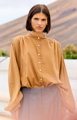 Mes Demoiselles Caramel Celeste Army Shirt