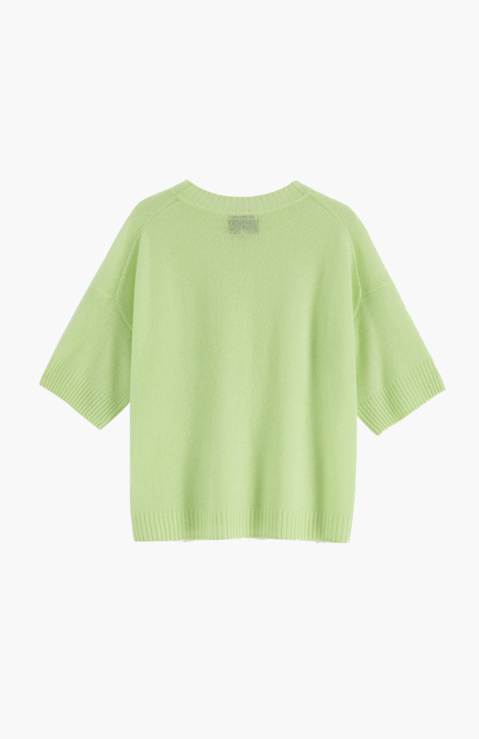 Aleger Pistachio N.2273 Cashmere Featherweight Top