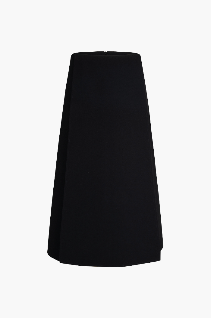 Harris tapper Black Bonded Suiting Iso Skirt