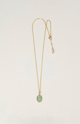 Charlotte Penman 14K Gold Plate Selena Necklace + Aventurine + Gold