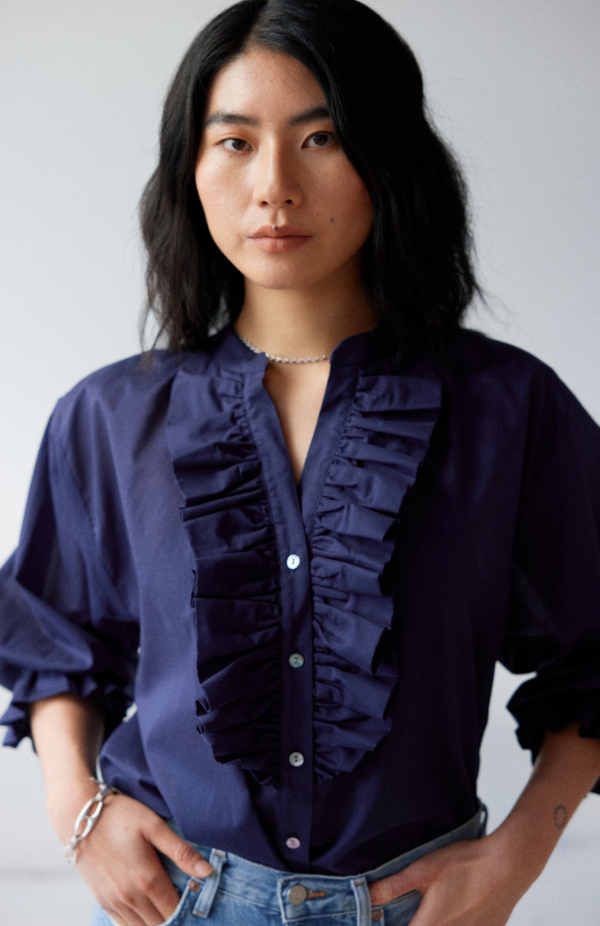 Mahsa Indigo Blue Jane Blouse