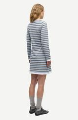 Samsøe Samsøe Grey Blue Samadison Dress