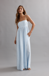 Caitlin Crisp Blue Stripe Lottie Dress