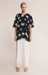 Marle Rice Flower Liberty Short Sleeve Shirt