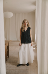 Anne-Mi White Sand Irissa Long Skirt