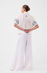 Morrison White Kari Linen Pant