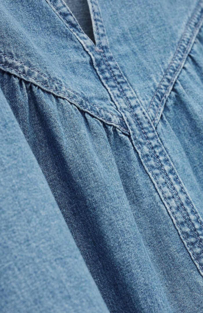 Ba&sh Light Used Blue Lay Blouse