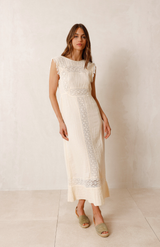 Indi & Cold Vanilla Crochet Dress