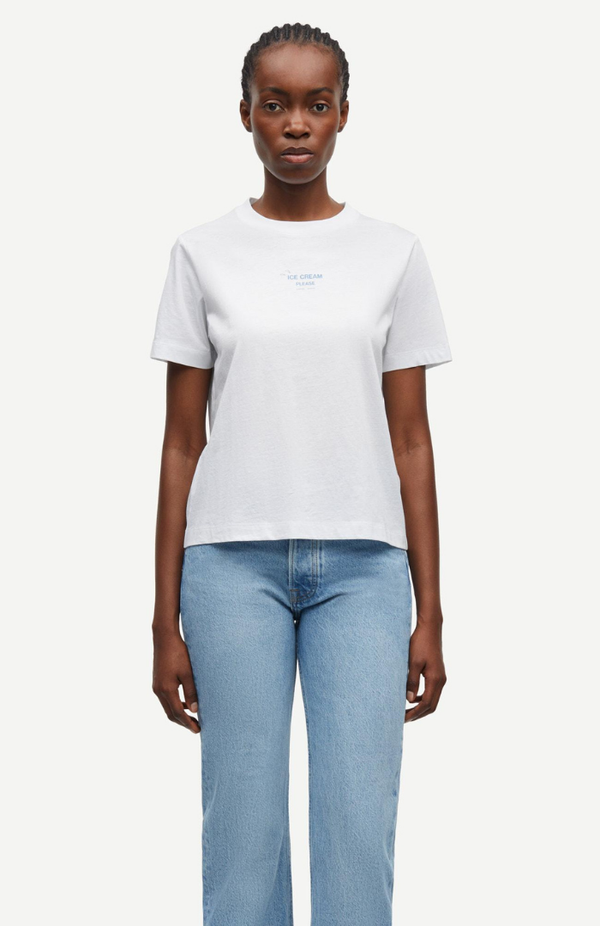 Samsoøe Samsøe Ice Blue Jasper Sacamino T-Shirt