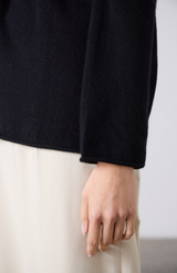 Laing Black Mara Funnel Neck Knit