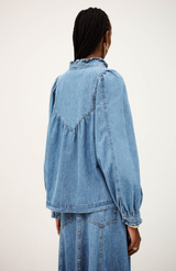 Ba&sh Light Used Blue Lay Blouse
