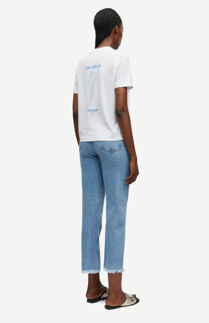 Samsoøe Samsøe Ice Blue Jasper Sacamino T-Shirt