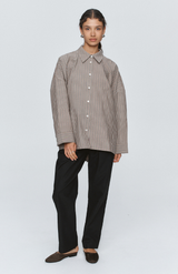 Marle Chocolate Stripe Edie Shirt