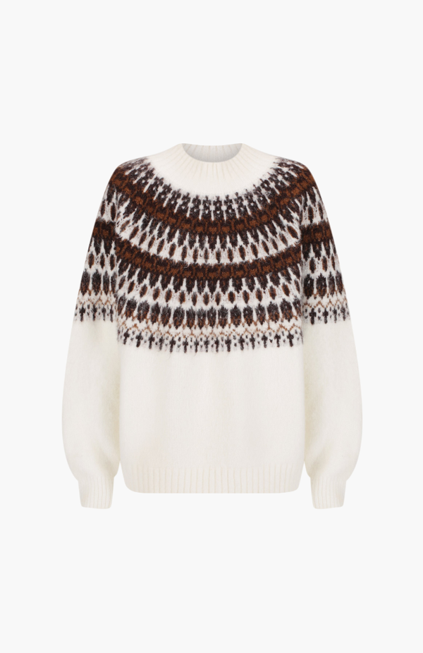 Morrison Cream Terrance Knit Pullover