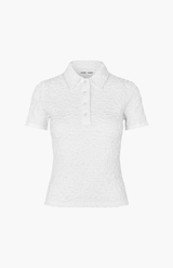 Samsøe Samsøe White Sadaisy SS Polo Tee