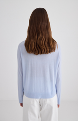 Laing Pale Blue Liv V-Neck Cardigan