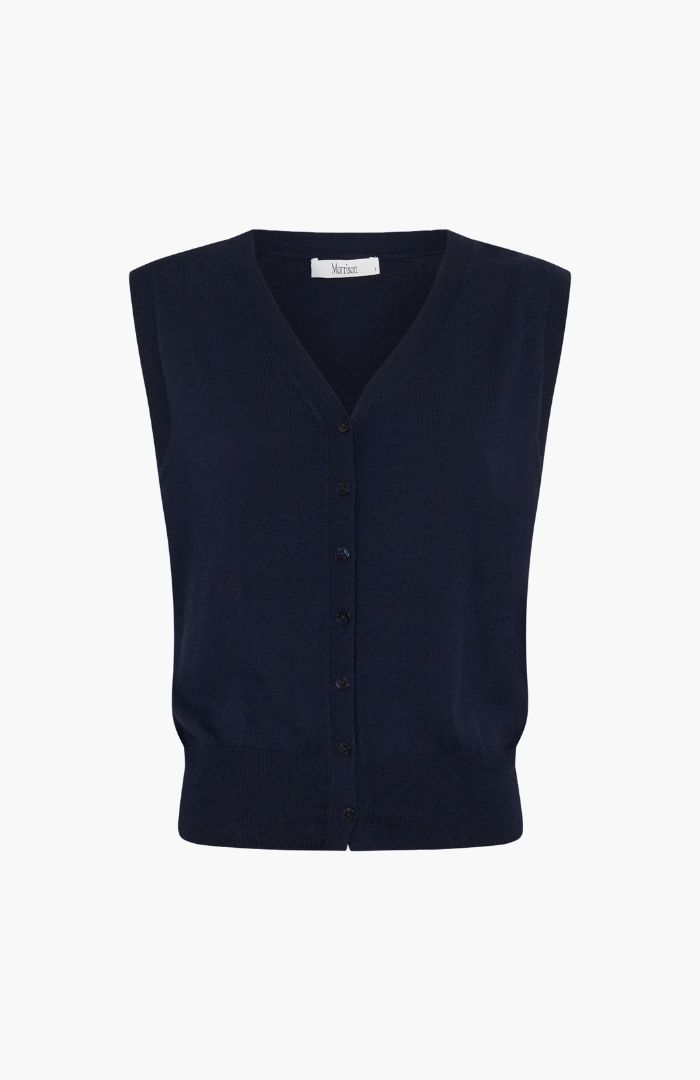 Morrison Navy Rhyan Knit Vest