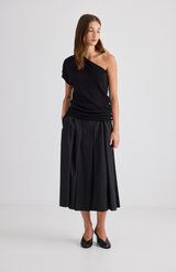 Laing Black Ellis Pleated Skirt