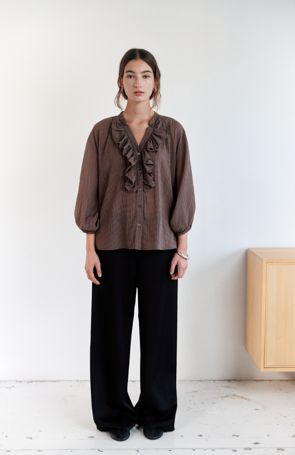Mahsa Hazel Gingham Jane Blouse