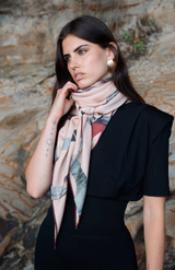 Good & Co Blush Heritage Triangle  Scarf