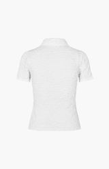 Samsøe Samsøe White Sadaisy SS Polo Tee