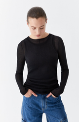 Morrison Black Aston Knit Pullover