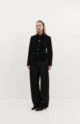 Harris Tapper Black Velvet Bardot Blazer