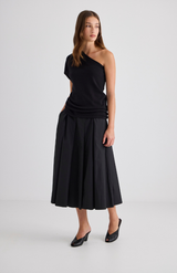 Laing Black Ellis Pleated Skirt