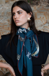 Good & Co Petrol Heritage Triangle  Scarf