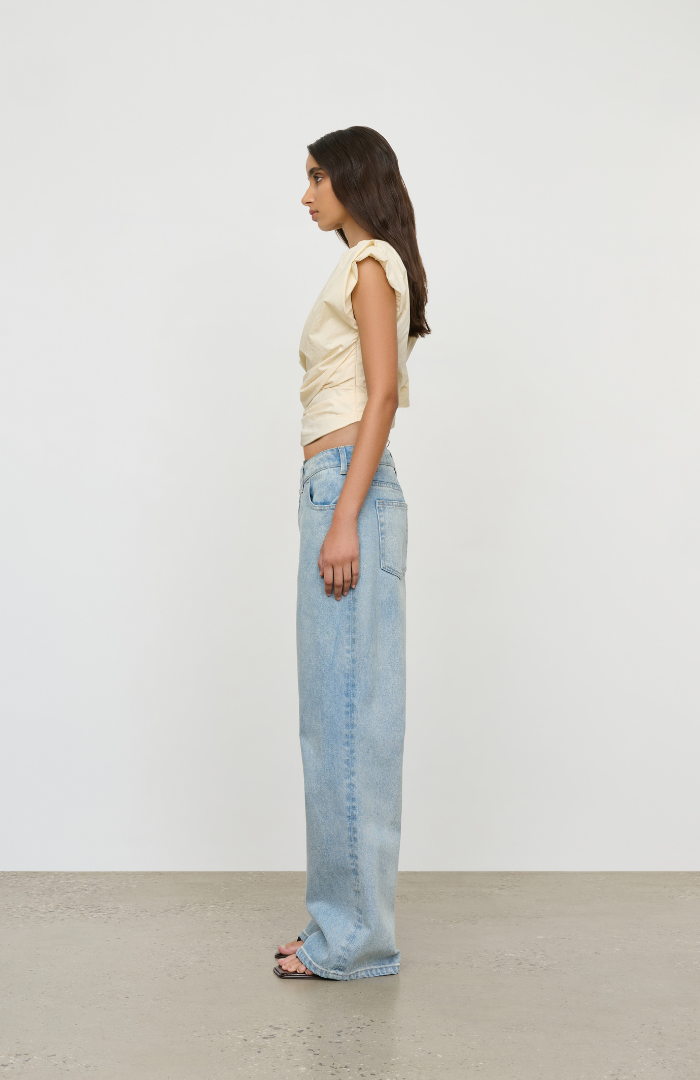 One Of Others Vanilla Henrietta Top