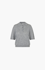 Second Female Grey SS Polo Knit
