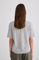 Laing Grey Marle Featherlight Cashmere Shirt