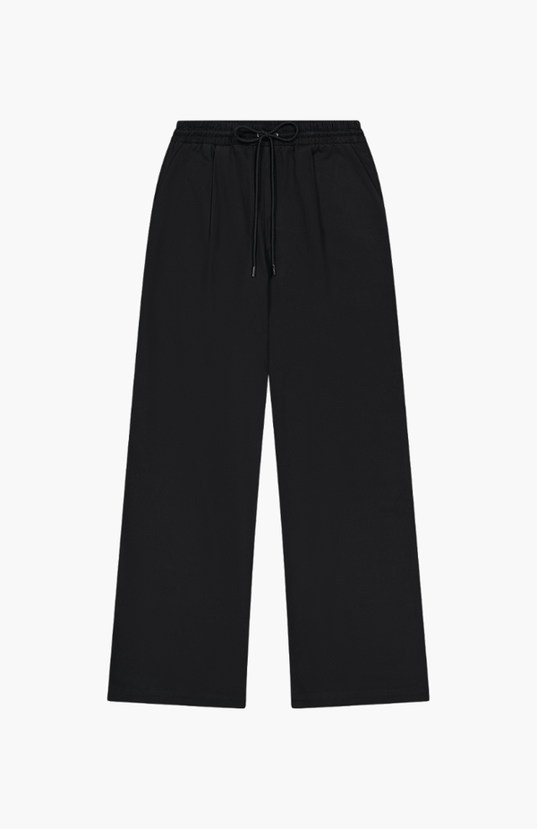 Rebe Black Relaxed Drawstring Trouser