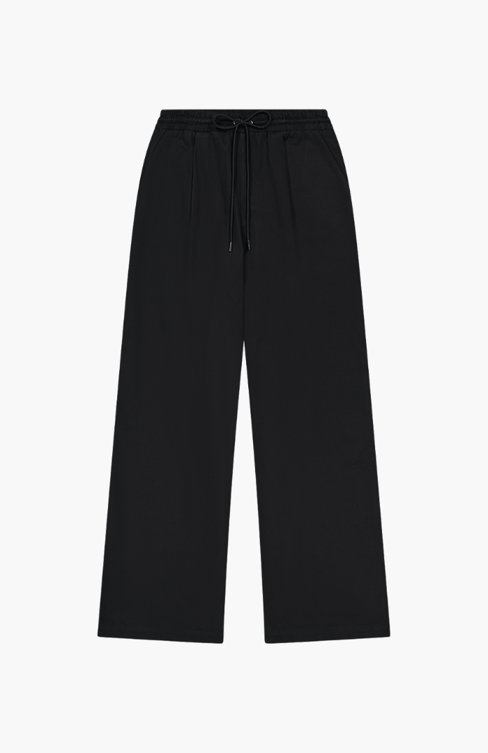 Rebe Black Relaxed Drawstring Trouser