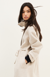 Ba&sh Greige Kate Coat