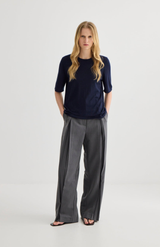 Laing Midnight Featherlight Cashmere T-Shirt