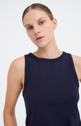 Jac + Jack Darkest Navy Mies Tank