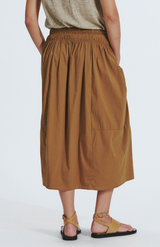 Transit Par-Such Mustard Stretch Poplin Skirt