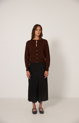 Francie Chestnut Anni Cardigan