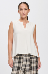 Transit White Visc Layer Back Tank