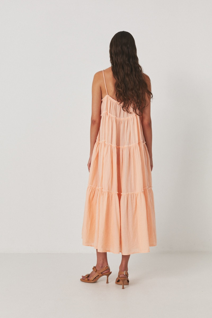 Rabens Saloner Tangerine Kadie Dress