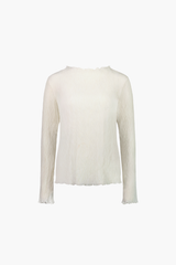 Caitlin Crisp Ivory Pleat Loveline Top