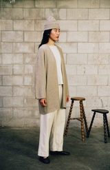 Francie Natural Cocoon Coat