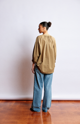 Mahsa Cotton Voile Kelp Everyday blouse