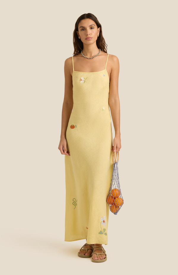 Soleil Soleil Charm Embroidery Lana Dress