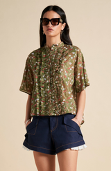 Karen Walker Olive Multi Colette Shirt